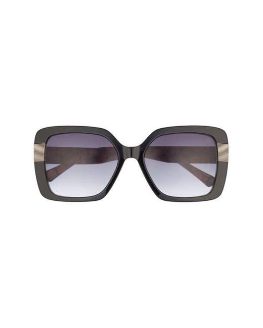 Ted Baker Black 56Mm Gradient Square Sunglasses