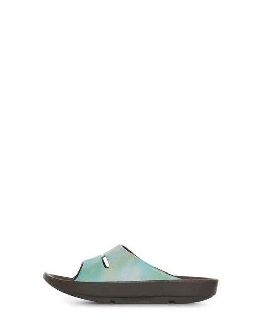 FLOOPI Green Sophie Comfort Slide Sandal
