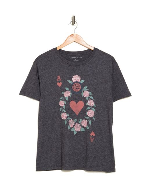 Lucky Brand Black Ace Graphic T-shirt
