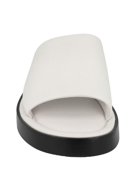 Ferragamo White Slide Sandal for men