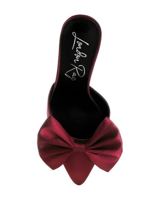 LONDON RAG Red Sidonie Bow Mule Pump