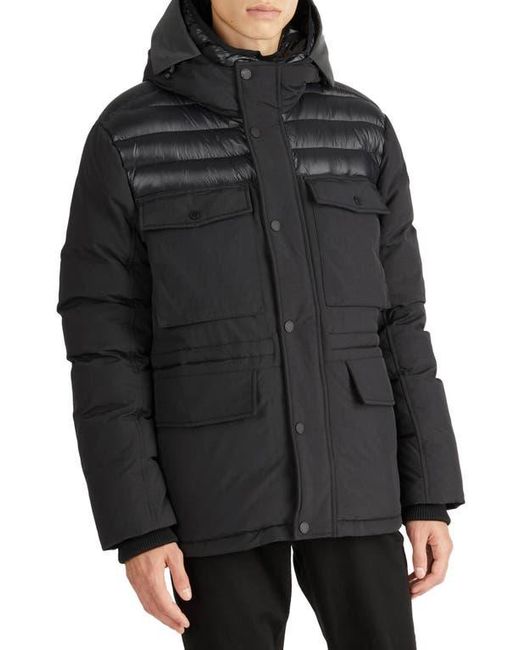 Pajar Black Mikkel Water Repellent Mixed Media 550 Fill Power Down Jacket for men