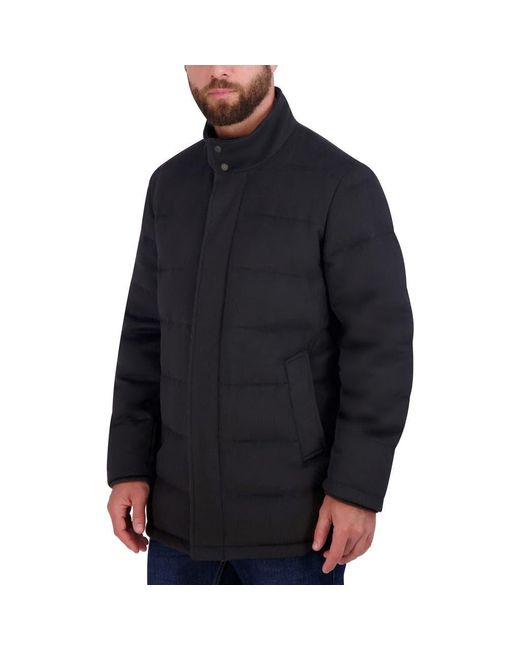 Cole Haan Blue Padded Down Wool Blend Jacket for men