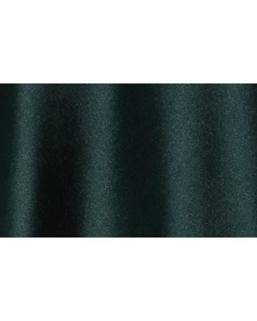 Chelsea28 Green Ruched Cap Sleeve Satin Midi Dress