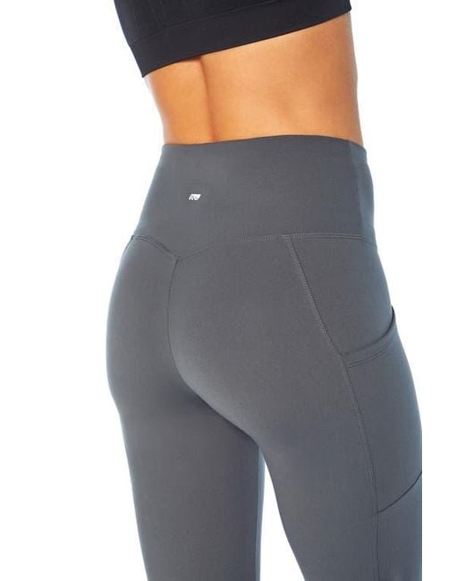 Marika Blue Eclipse Yoga Leggings with Moisture-Wicking Fabric