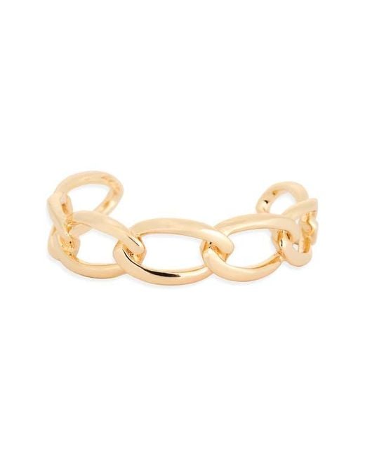 Leith Metallic Chain Link Cuff Bracelet