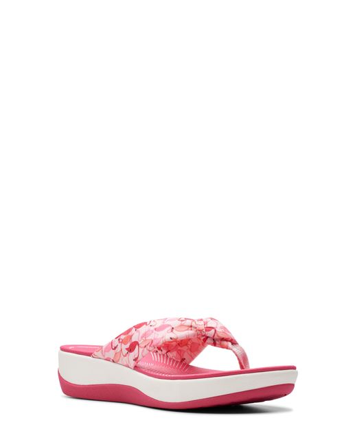 Clarks Pink Arla Glison Flip Flop Sandal