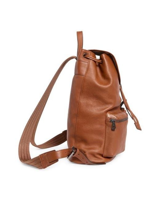 Longchamp Brown Lc3D Medium Leather Backpack