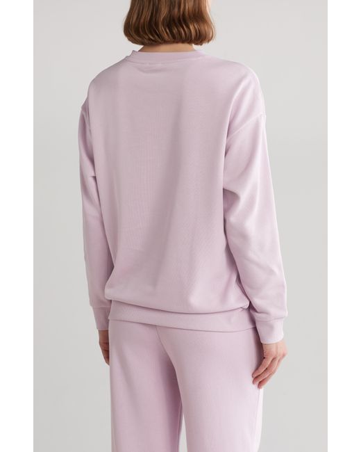 PUMA Pink Essential Relaxed Pullover Sweatshirt