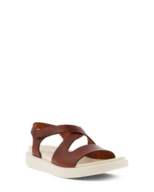 Ecco Brown Flowt Strappy Sandal