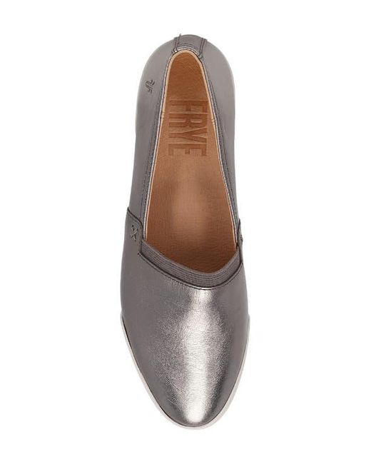 Frye Gray Melanie Slip-On Flat