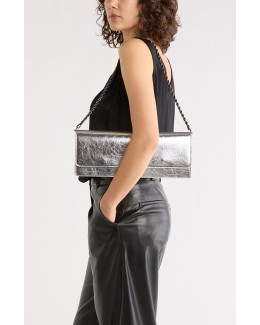 BCBGMAXAZRIA Gray East/West Clutch