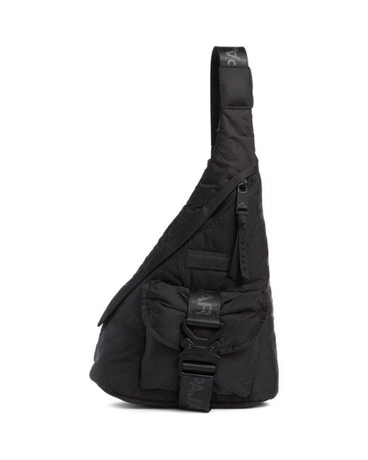 Pajar Black Ripstop Sling Bag