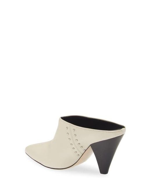 Avec Les Filles White Mia Studded Mule