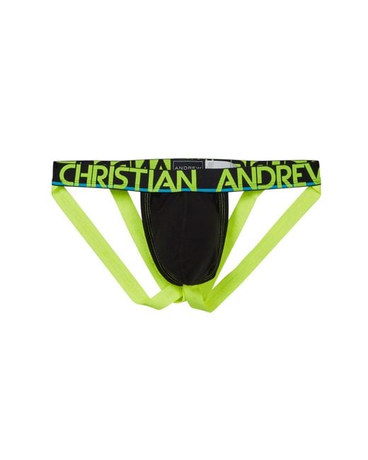 Andrew Christian Green Show-it Bubble Butt Jock for men