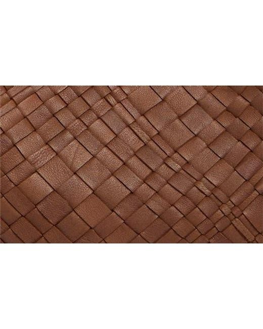 Sam Edelman Brown Large Priya Woven Leather Tote