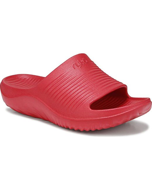 Ryka Red Echo Recovery Slide Sandal