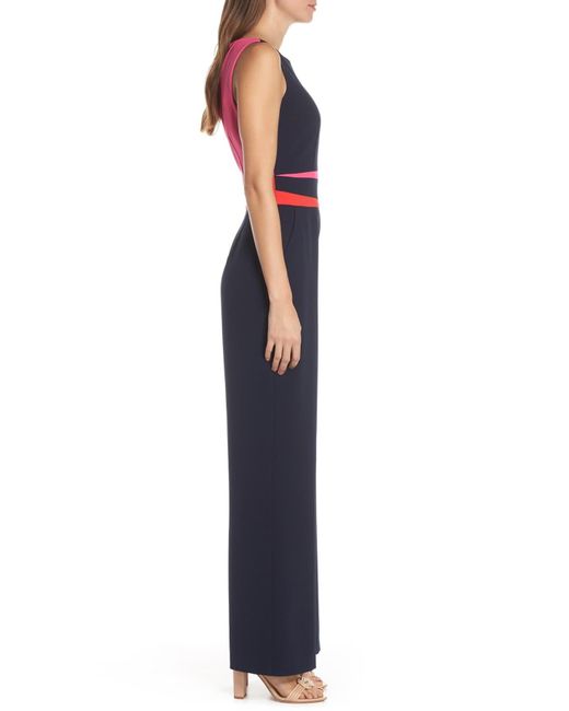 vince camuto colorblock jumpsuit