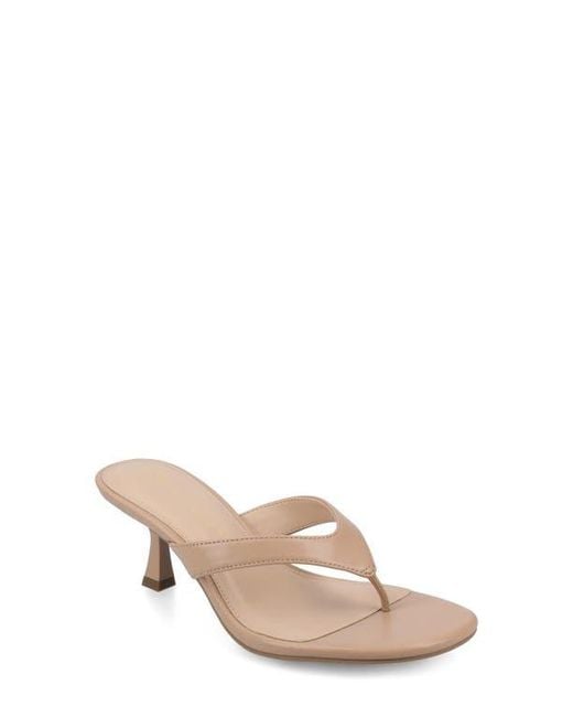 Journee Collection Natural Danielle Slide Sandal