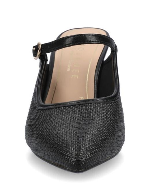 Journee Collection Black Tiffee Pump