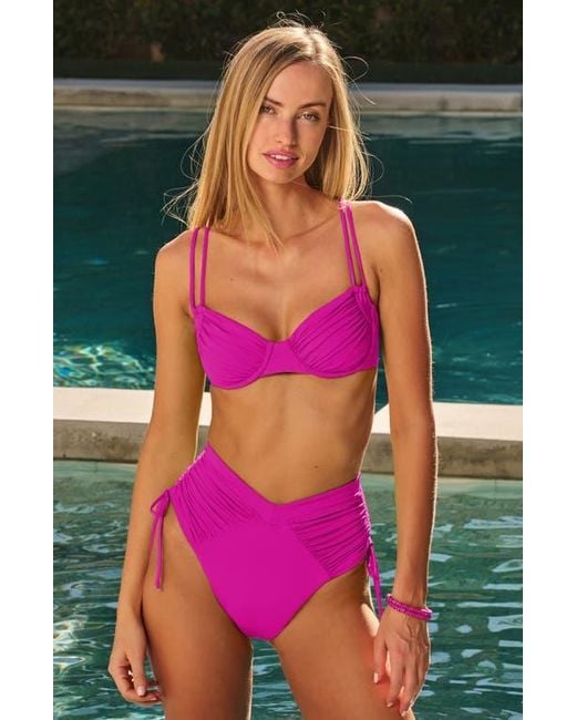 Becca Purple Color Code Underwire Bikini Top