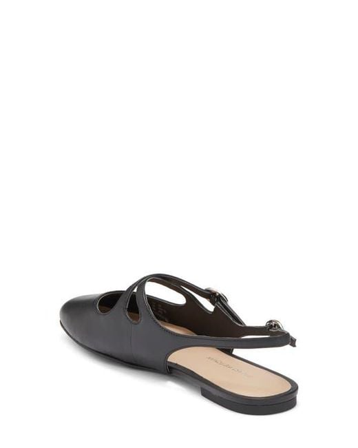 Stuart Weitzman Black Clover Slingback Mule