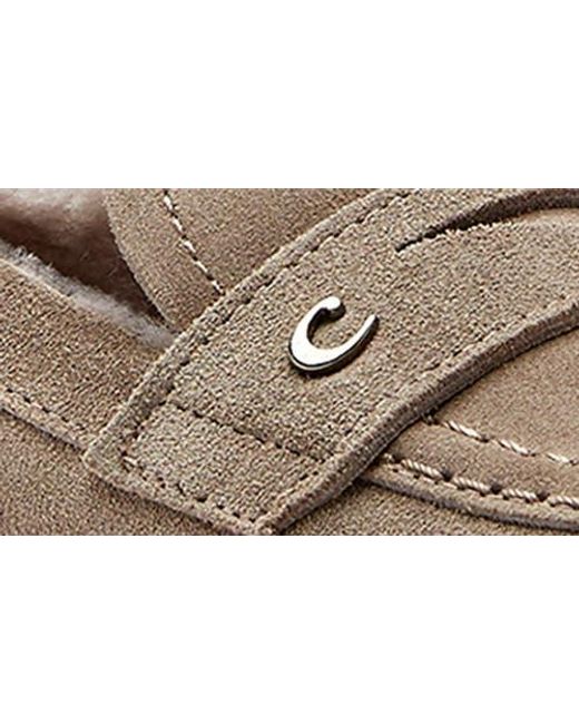 La Canadienne Natural Donny City Dry Waterproof Genuine Shearling Penny Loafer