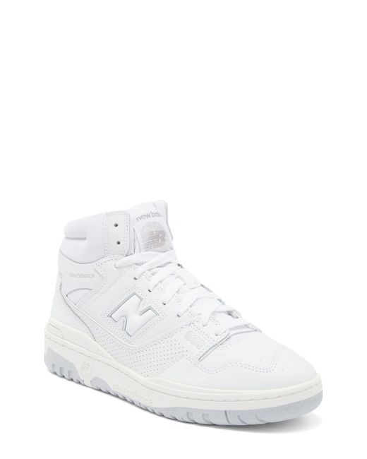 New Balance White 650 High Top Sneaker for men