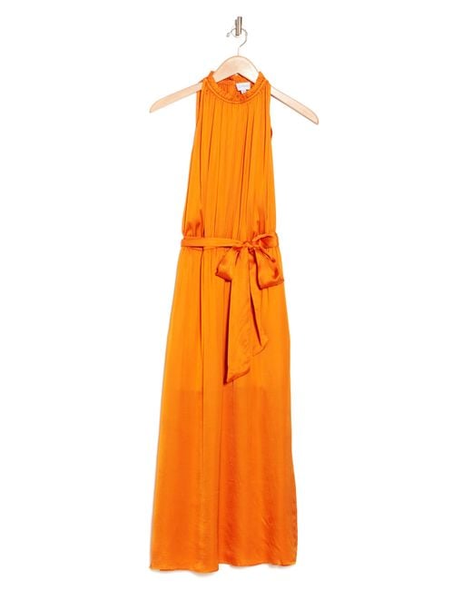 Lucy Paris Orange Tenley Maxi Dress