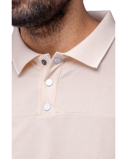 Xray Jeans White Piqué Knit Polo Shirt for men