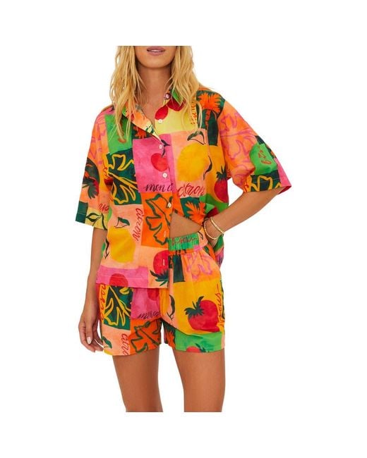 Beach Riot Nadia Oversize Cotton Cover-Up Top | Lyst
