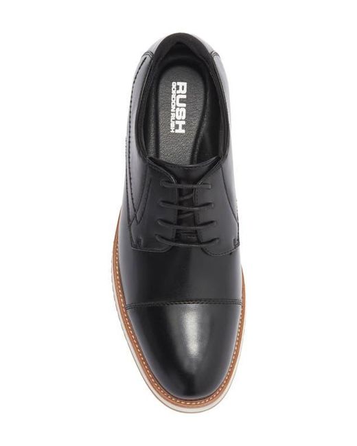 Gordon Rush Black Cap Toe Hybrid Derby for men
