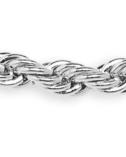Nordstrom White Demi Fine Rope Chain Slider Bracelet