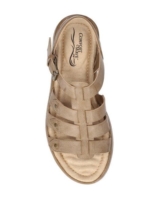 Easy Street Gray Chirp Quarter Strap Gladiator Sandal