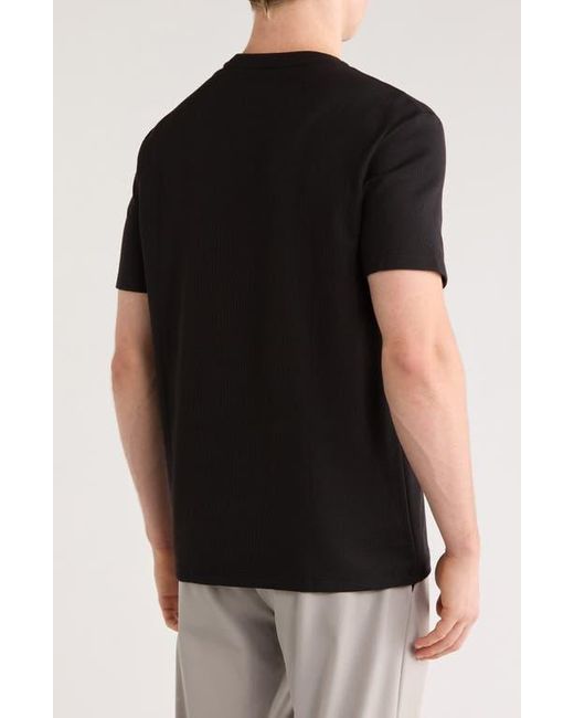Calvin Klein Black Micro Waffle T-Shirt for men