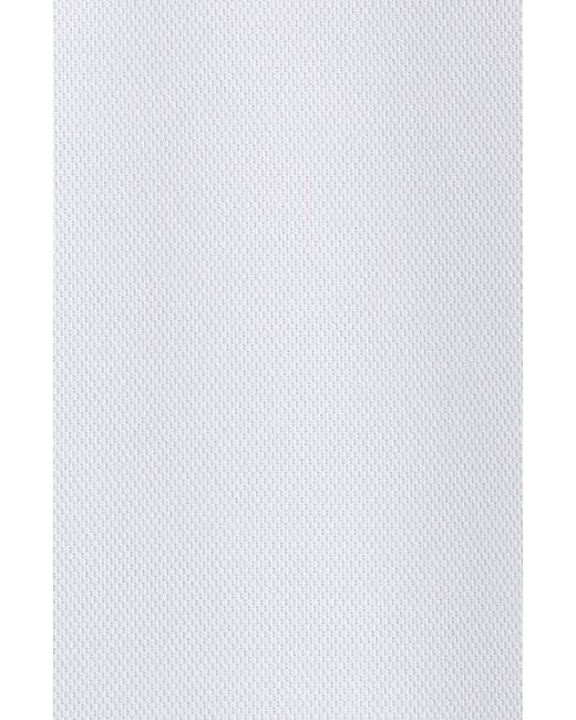 Zella White Pitch Piqué Polo for men