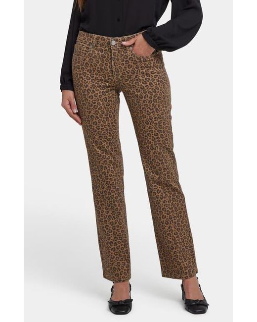 NYDJ Black Marilyn Straight Leg Jeans