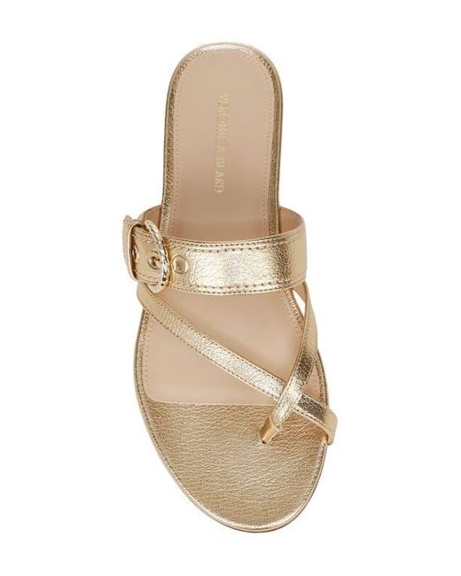Veronica Beard Metallic Salva Slide Sandal