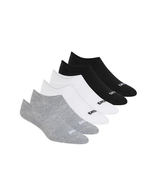 DKNY Multicolor 6-Pack Liner Socks for men