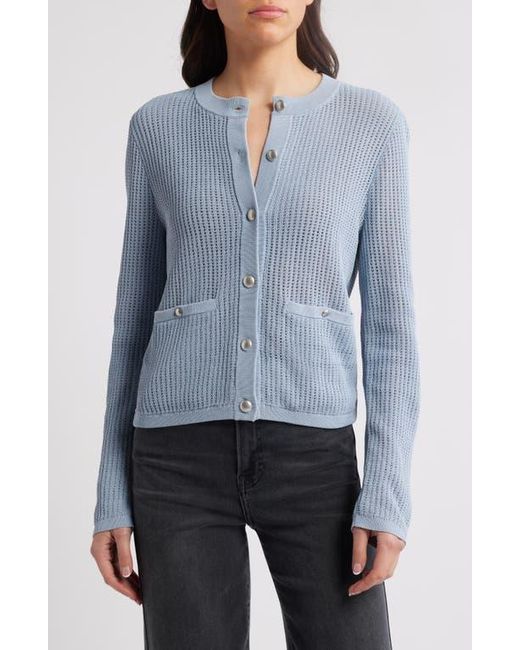 Rag & Bone Blue Viola Open Stitch Cardigan