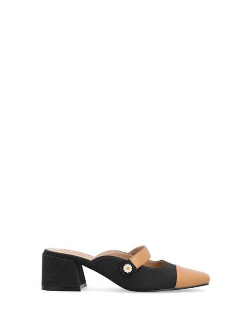 Journee Collection Black Dalla Pump
