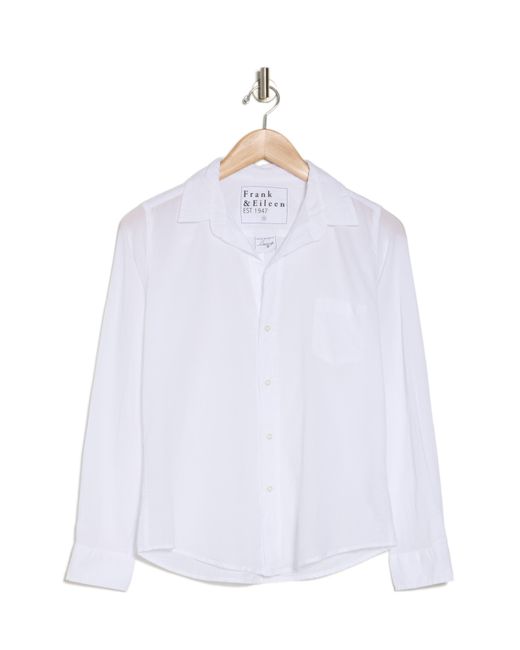Frank & Eileen White Button-up Organic Cotton Shirt