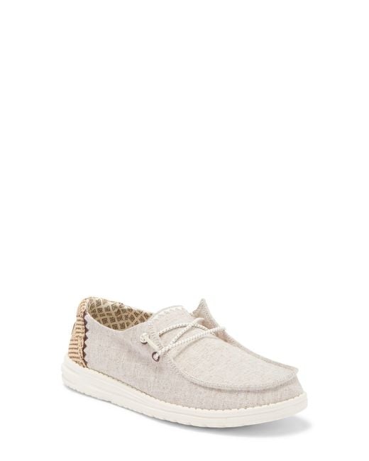 Hey Dude Wendy Boat Shoe in White Lyst