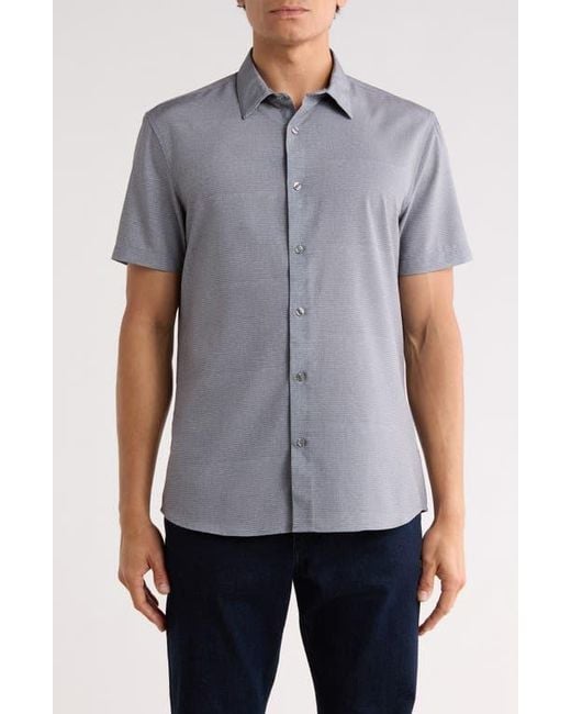DKNY Blue Davin Button-Up Shirt for men