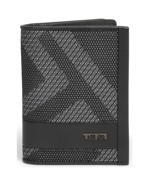 Tumi Black Alpha Gusseted Card Case for men