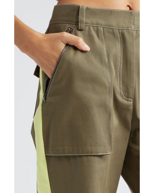 Twp Green Isa Side Stripe Stretch Twill Pants