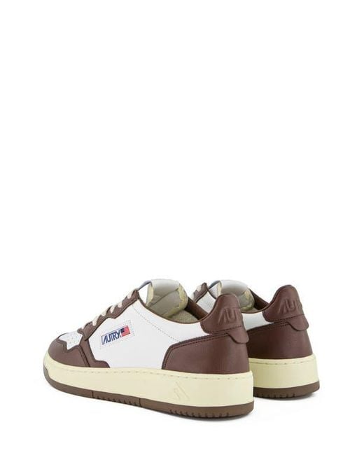Autry White Medalist Low Top Sneaker for men