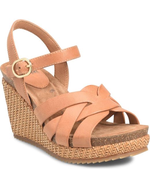 Söfft Brown Carlana Wedge Sandal