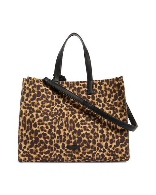 Vince Camuto Brown Aalis Canvas Tote Bag