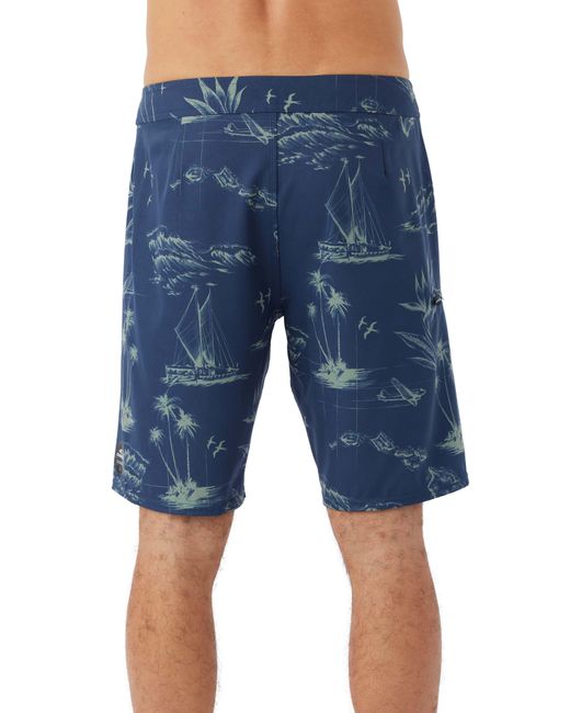O'neill Sportswear Blue Hyperfreak Heat Hawaii 2.0 Board Shorts for men